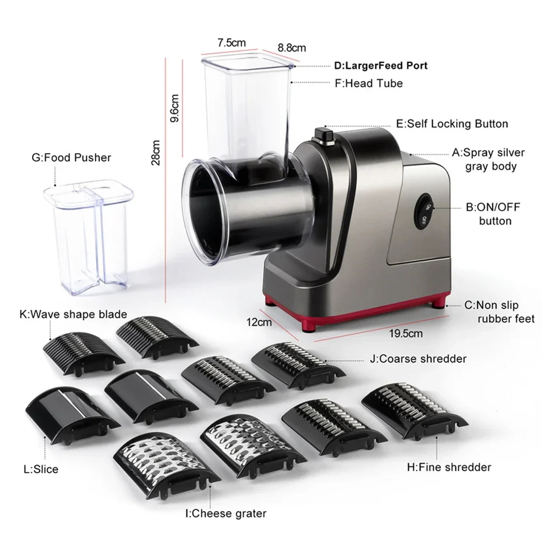 5-in-1 Electric Vegetable Slicer
